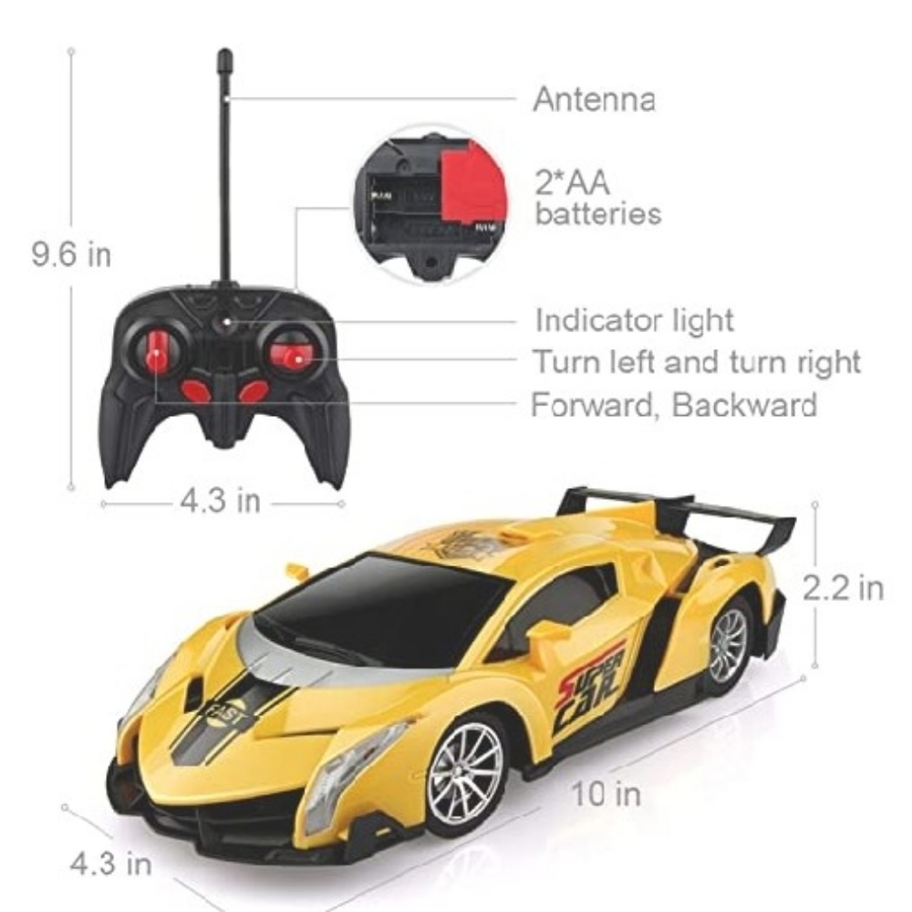 Remote Control Sport Racing Hobby Car with Lights - Picture 10 of 11